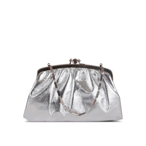 Vintage Harry Levine USA Silver Clutch - Picture 1 of 8